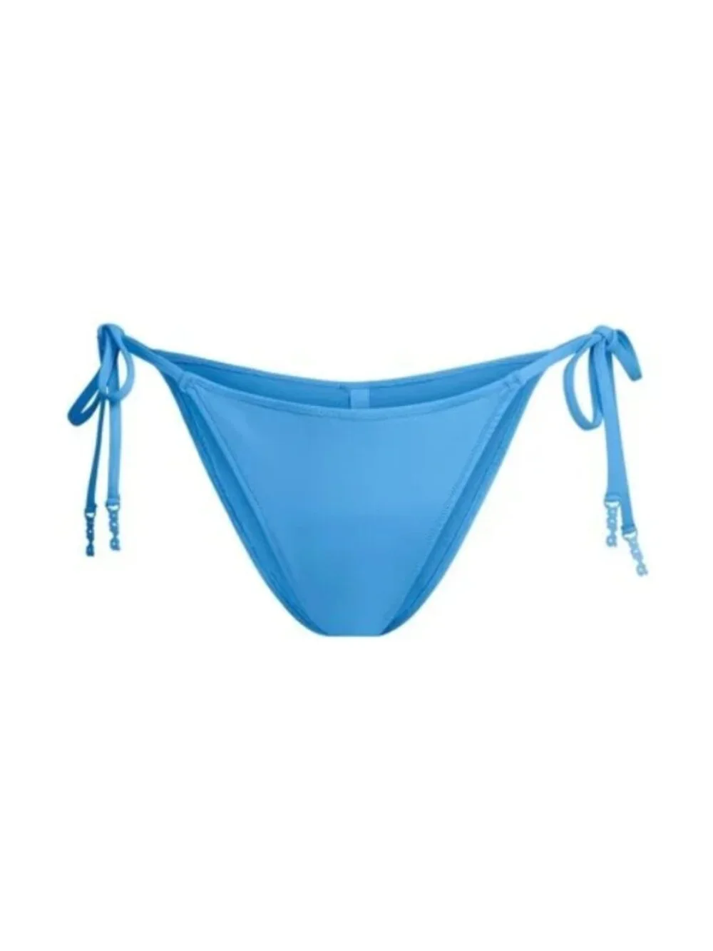 NEW SKIMS Signature Swim Dipped Tie Bikini Bottom LE Tide Blue Large NWT